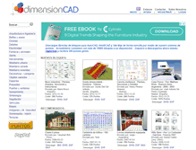 Tablet Screenshot of dimensioncad.com